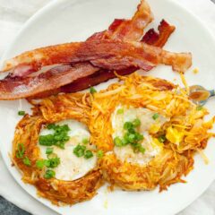 Hash Brown Egg Nests