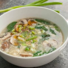 Weekday Egg Drop Soup: A flavorful and warming soup that's just like the classic take-out version. Easy to make even on a weeknight! | Macheesmo.com