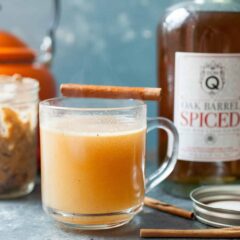 Hot Buttered Rum in Jars: The perfect way to make a delicious warm cocktail with almost no work. Also makes great holiday gifts! | macheesmo.com