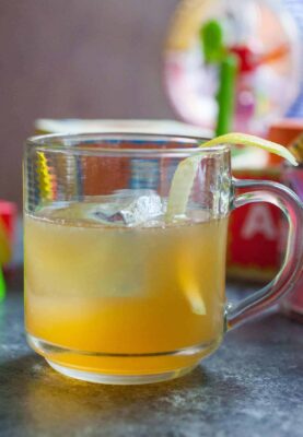 Bourbon honey cocktail: Almost like a hot toddy, but served over ice. Easy to mix up even after a long day and perfect for sipping while cleaning up the day's mess. | macheesmo.com