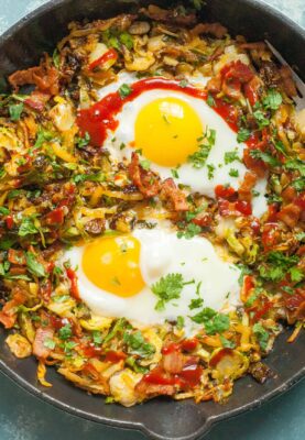 Brussels Sprouts Breakfast Hash