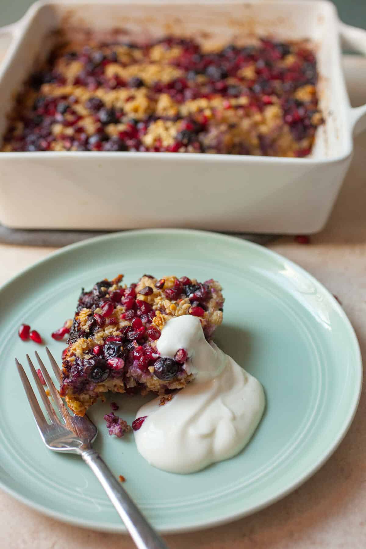 Blueberry Baked Oatmeal