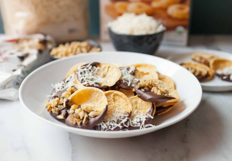 Chocolate Covered Pita Crackers: These fun little appetizers are the perfect mix of salty and sweet. They will disappear from your snack bowl! | macheesmo.com