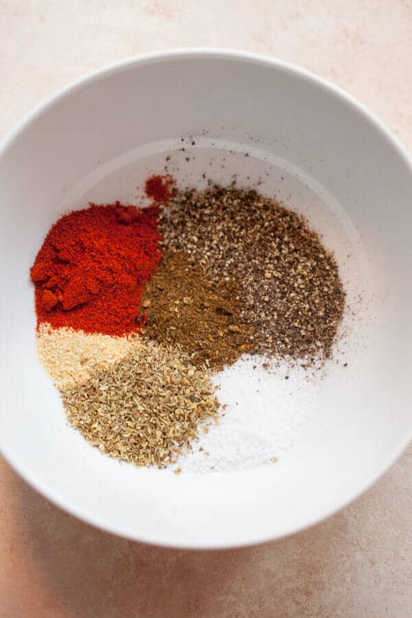 spice rub in a bowl.