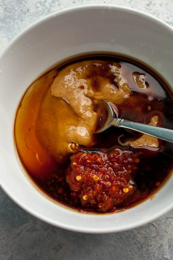 Peanut Sauce ingredients for spring rolls