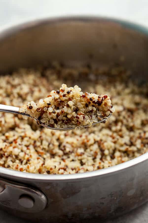 Cooked Quinoa for Thai Spring Rolls