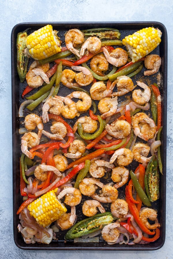 Shrimp Sheet Pan Crispy Tacos