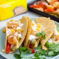 Shrimp Sheet Pan Crispy Tacos