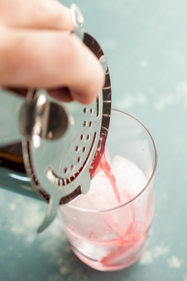 Straining Adult Cherry Lime Rickey