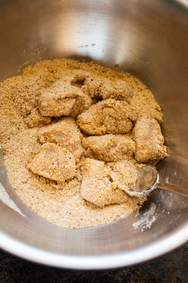 Breading - Crispy Chicken for Mini Caprese Bites