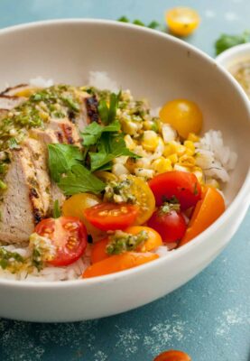 Chimichurri Pork Rice Bowls