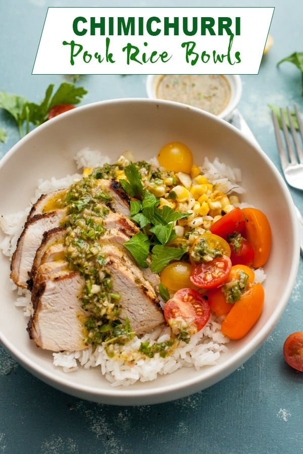 Chimichurri Pork Rice Bowls