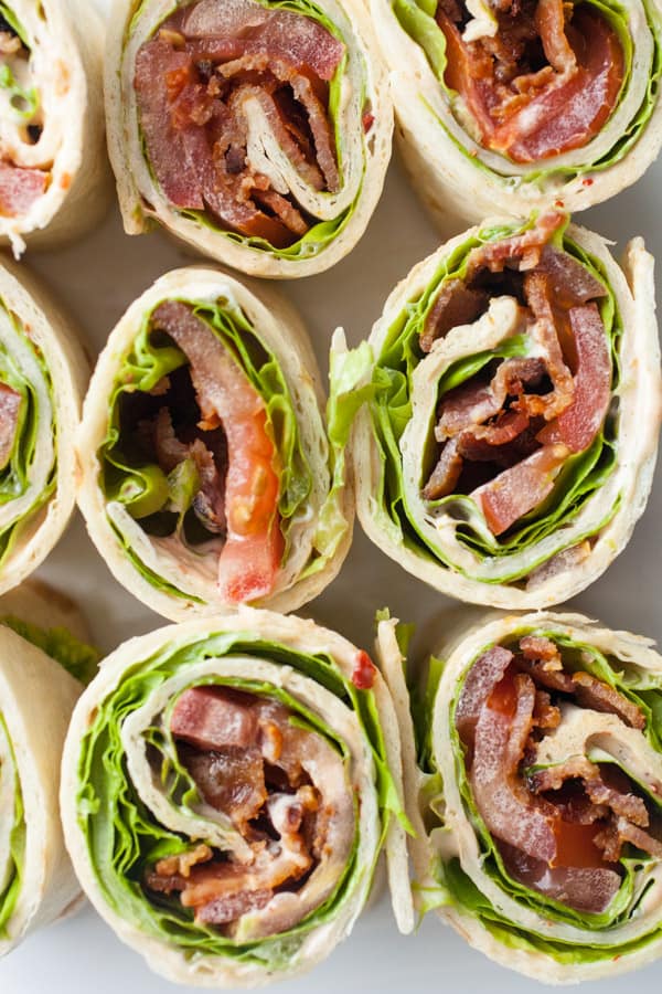 Chipotle Ranch BLT Pinwheels