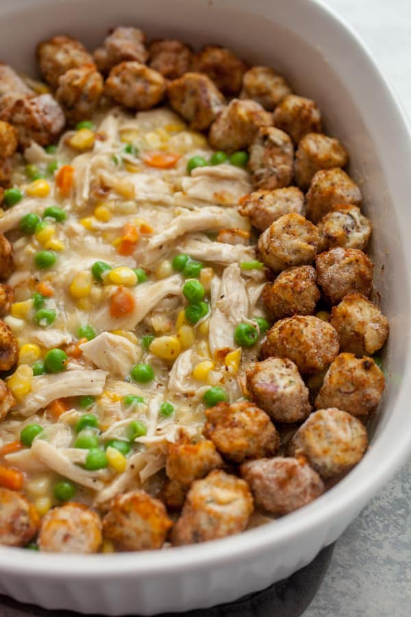 Chicken Hotdish puffs