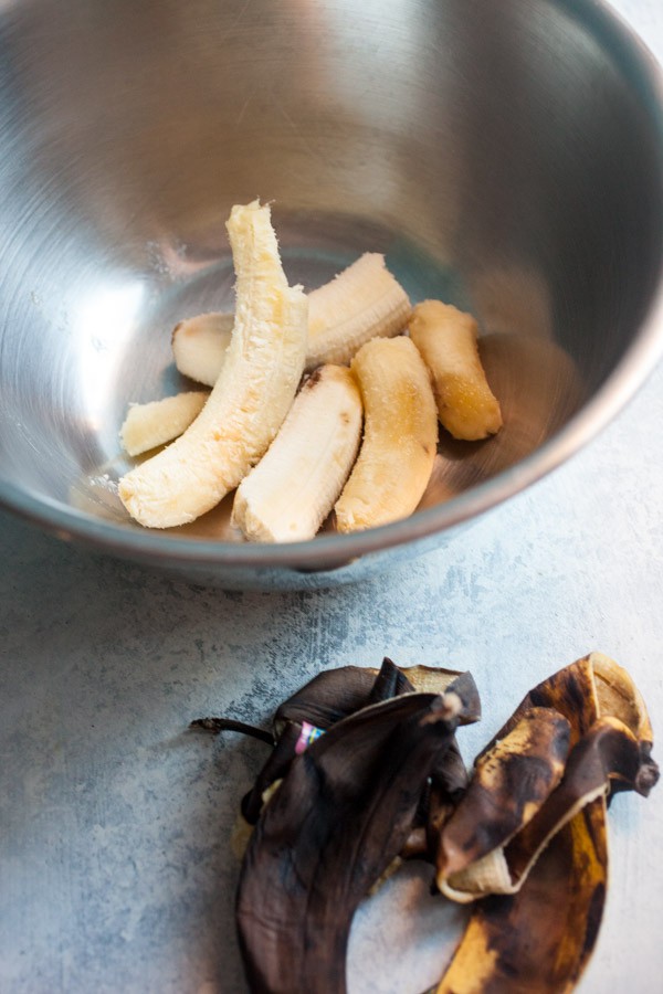 Brown bananas for bread