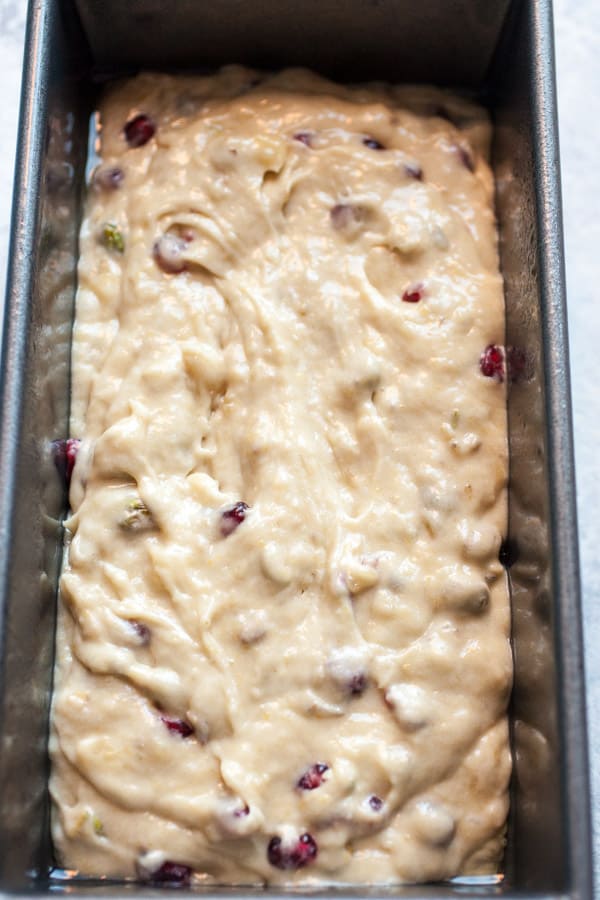 Pomegranate Pistachio Banana Bread