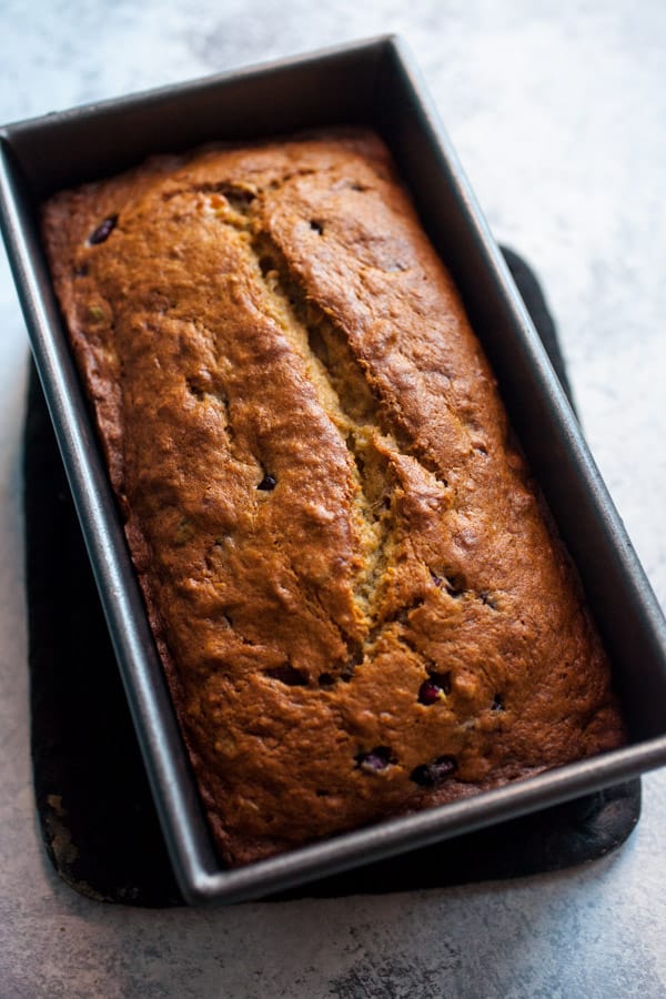 Pomegranate Pistachio Banana Bread