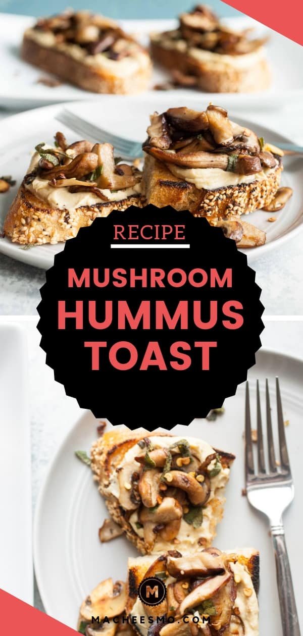 Mushroom Hummus Toast