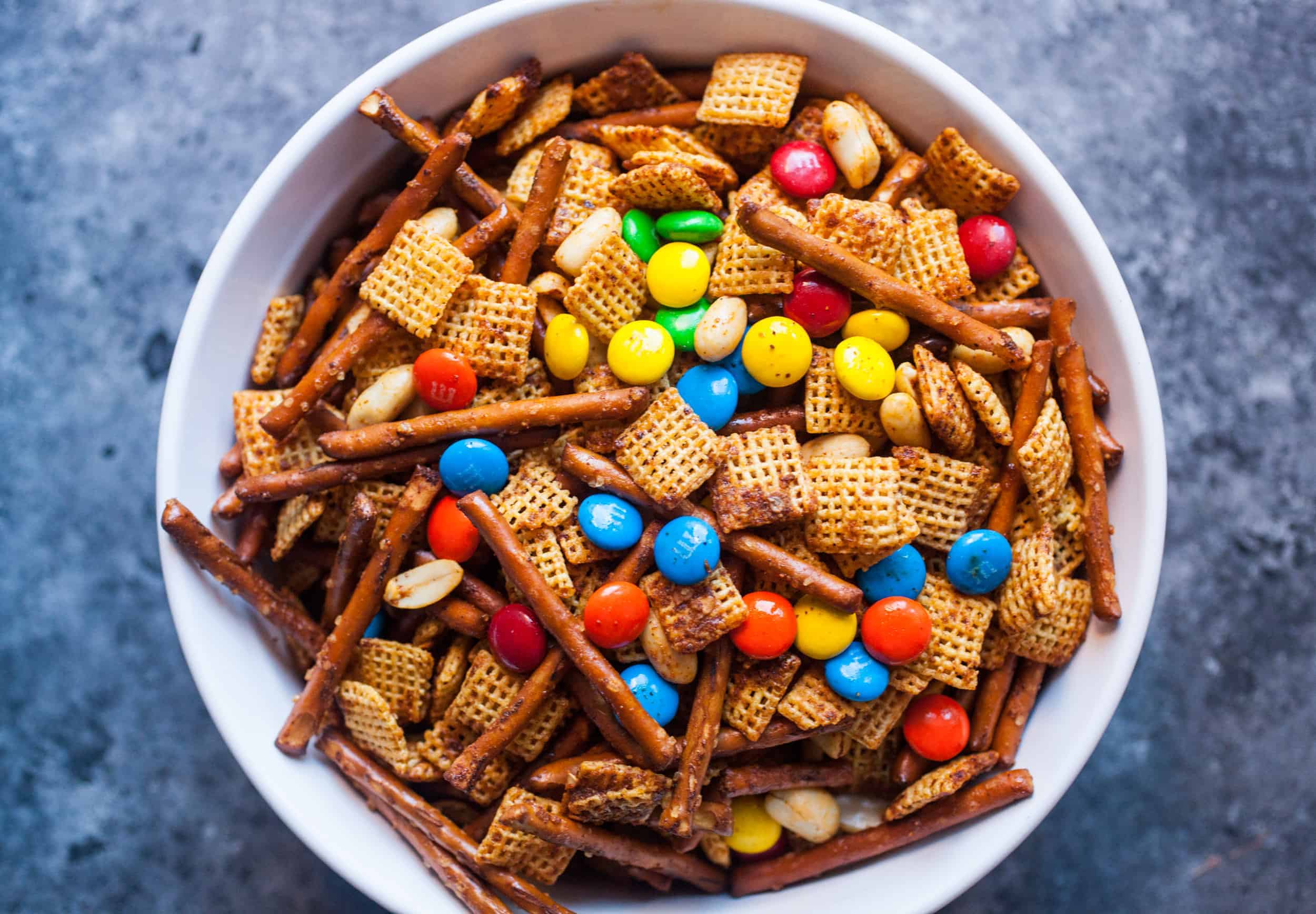 Sweet heat chex mix make ahead superbowl snacks