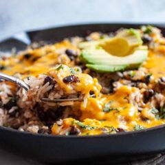 Cheesy Rice and Beans