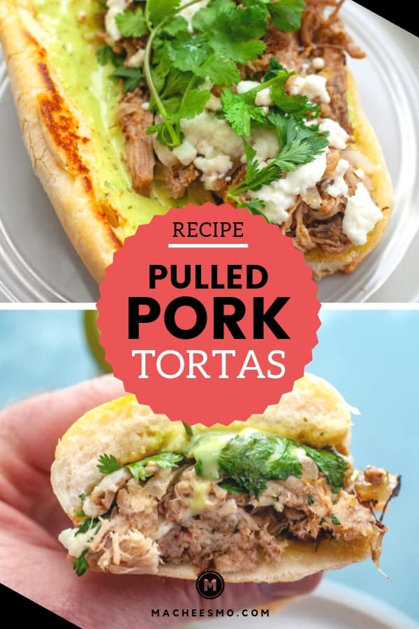 Pulled Pork Tortas with Guacamole Salsa