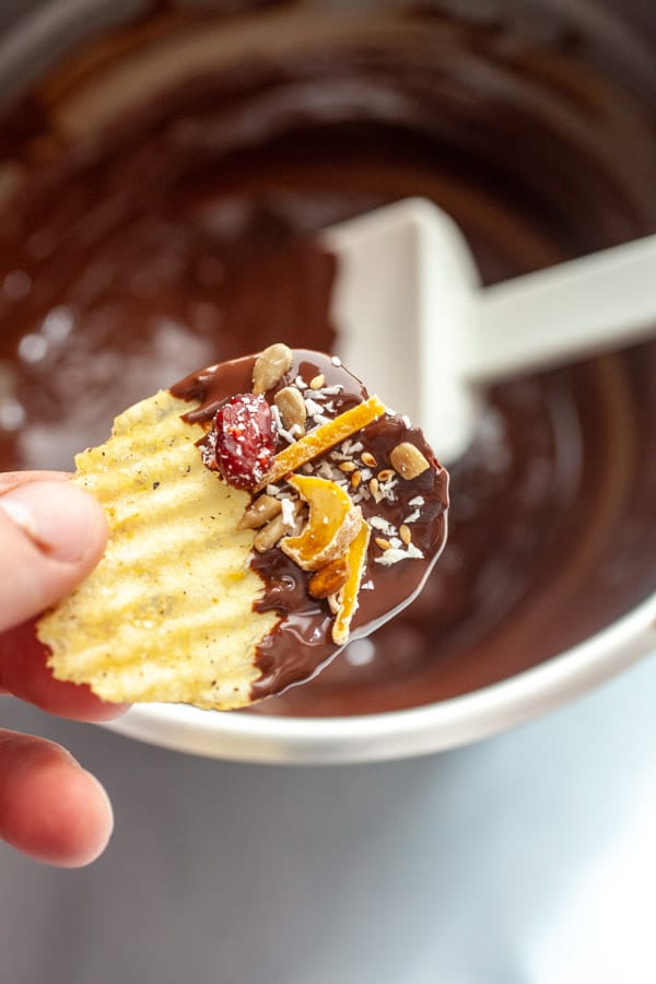 Chocolate Covered Potato Chips