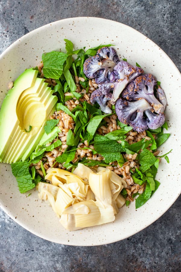 Toppings - Farro Mediterranean Salad Bowls