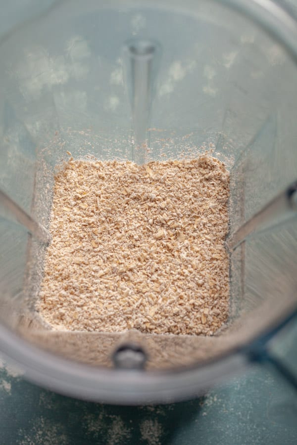 Oat flour for pancake batter.