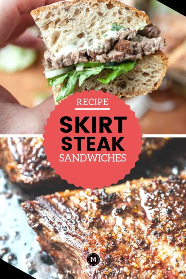 Skirt Steak Sandwiches with Lemon Parsley Mayo