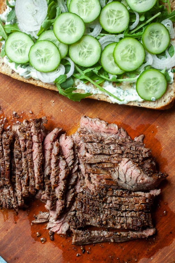 Sliced Steak - Skirt Steak Sandwiches