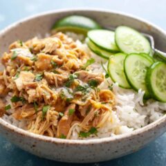 Thai Coconut Chicken Rice Bowls