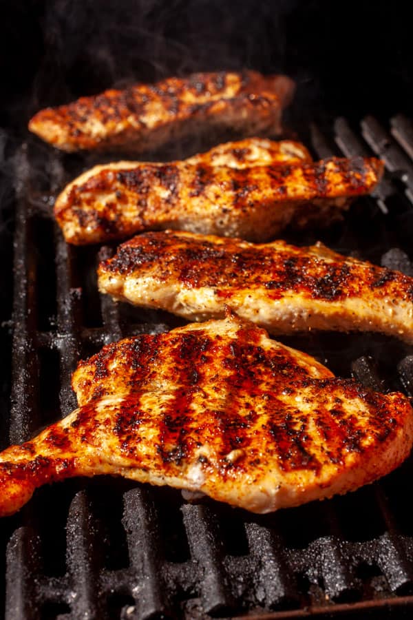 On the grill - Grilled Chicken with Cantaloupe Salsa