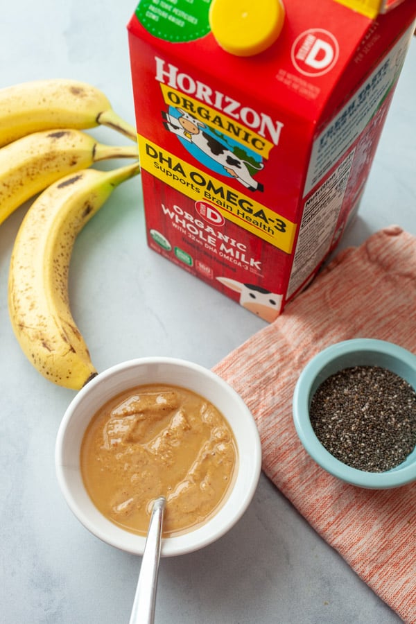 Basic Ingredients - Creamy PB Banana Smoothies