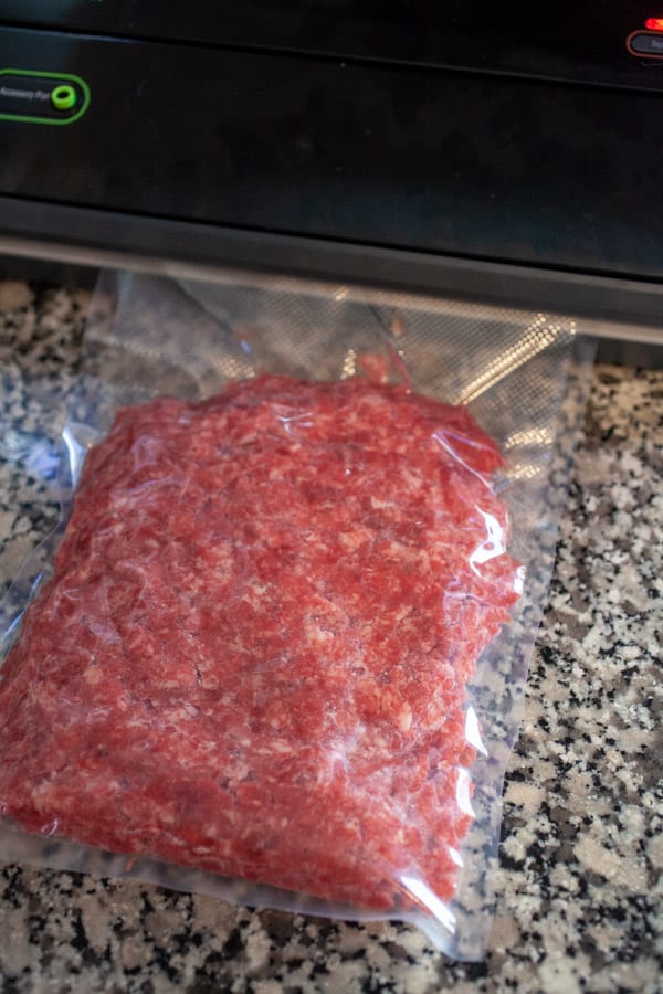 Vacuum Sealed - Homemade Ground Beef for Burgers
