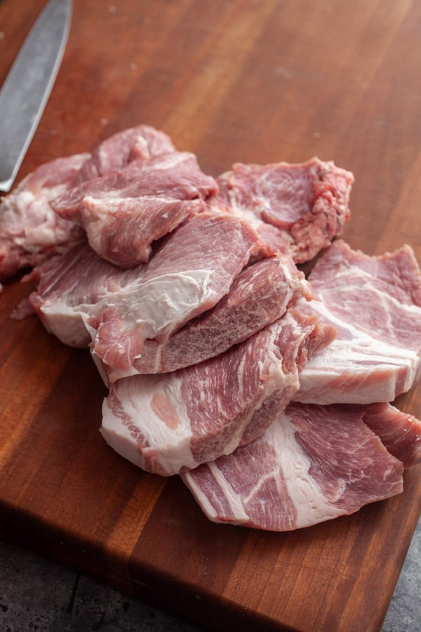Making steaks - Grilled Pork Shoulder Steaks