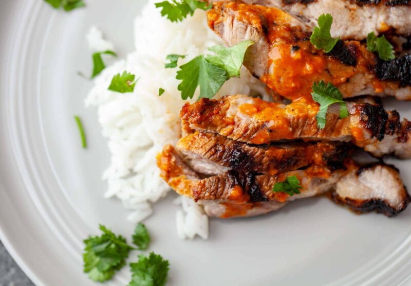 Grilled Pork Shoulder Steaks