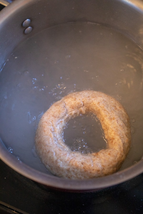 Boiling - Pizza Dough Bagels