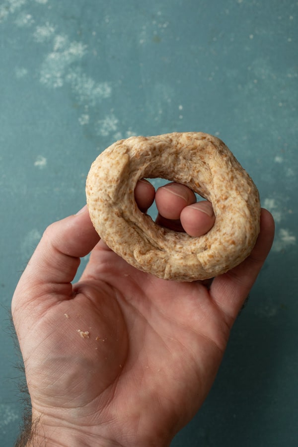 Shaping bagel - Pizza Dough Bagels