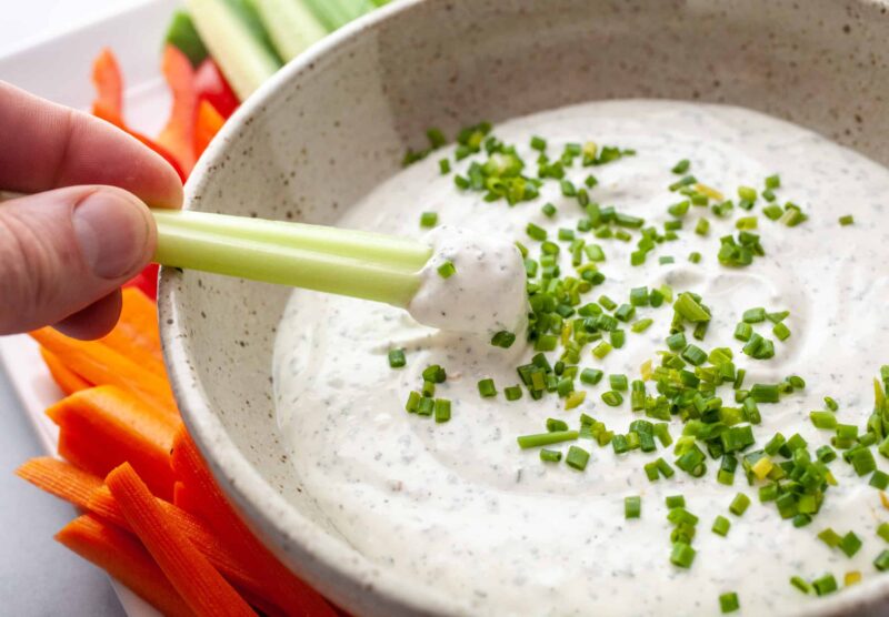 Homemade Ranch Veggie Dip