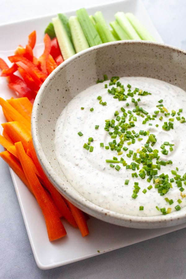 Homemade Ranch Veggie Dip