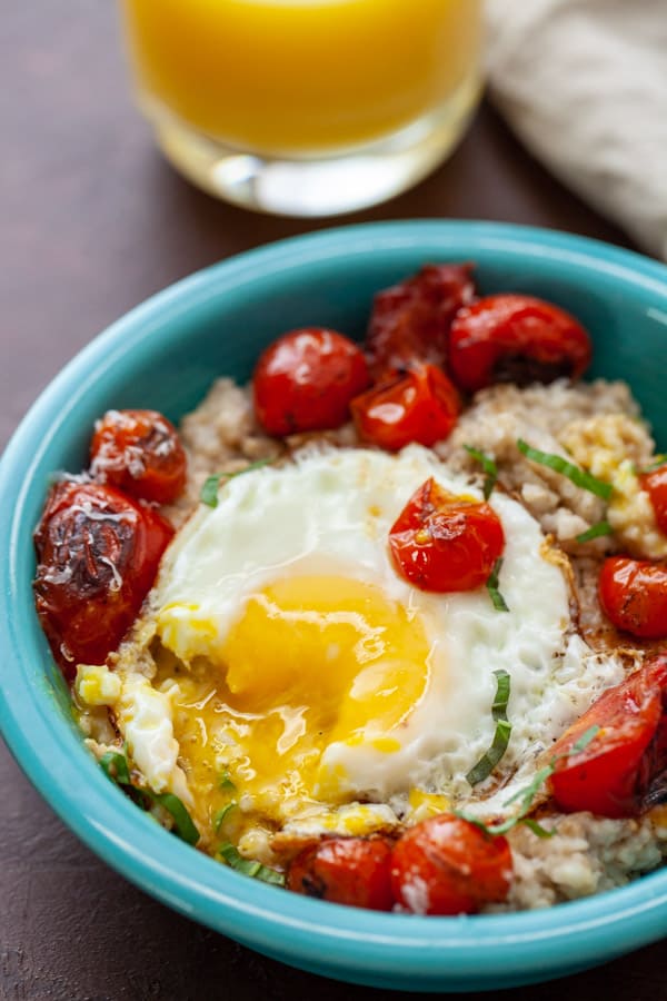 Bite of Savory Tomato Oatmeal