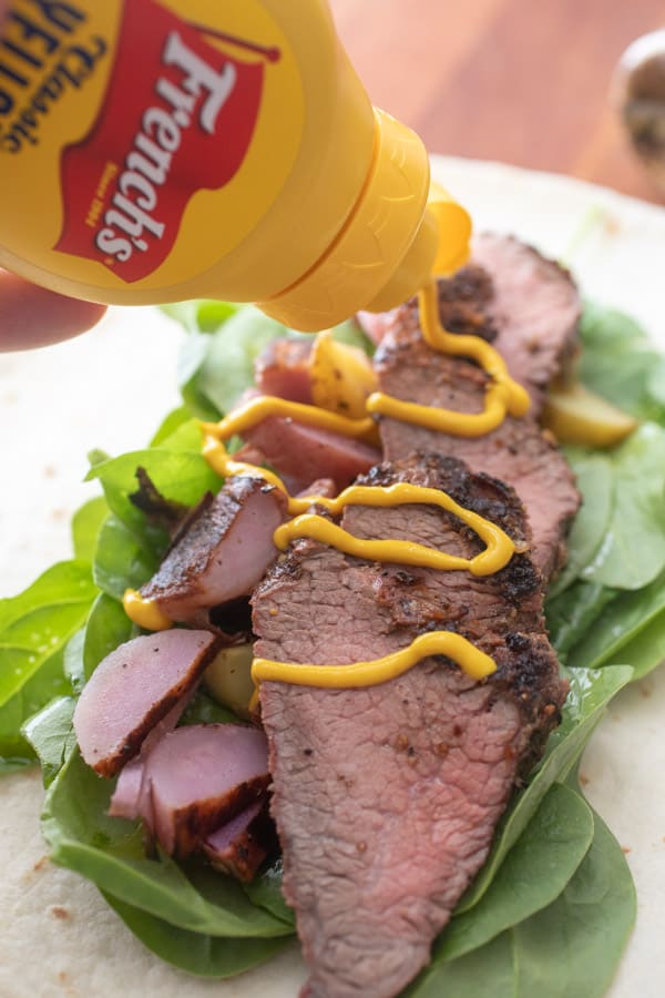French's Mustard - Grilled Steak and Potato Wraps