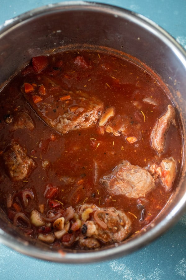 Pressure Cooker Pork Ragu
