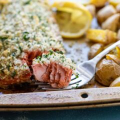 Sheet Pan Herb-Crusted Salmon