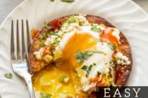 Breakfast Tostada with Avocado and Egg