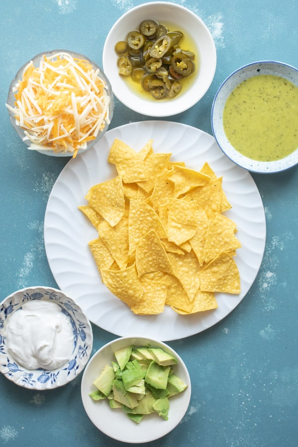 Ingredients for Microwave Nachos