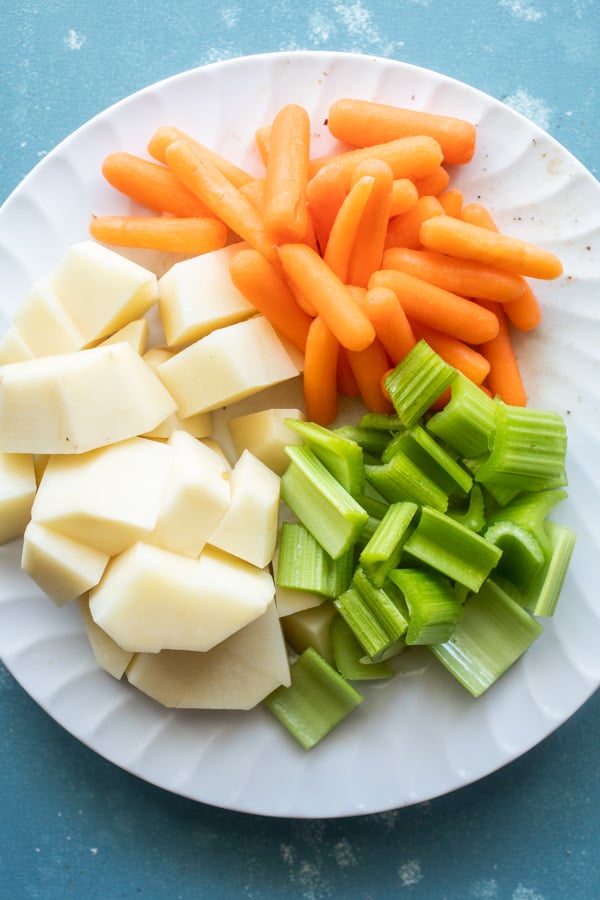 Vegetables for beef stew