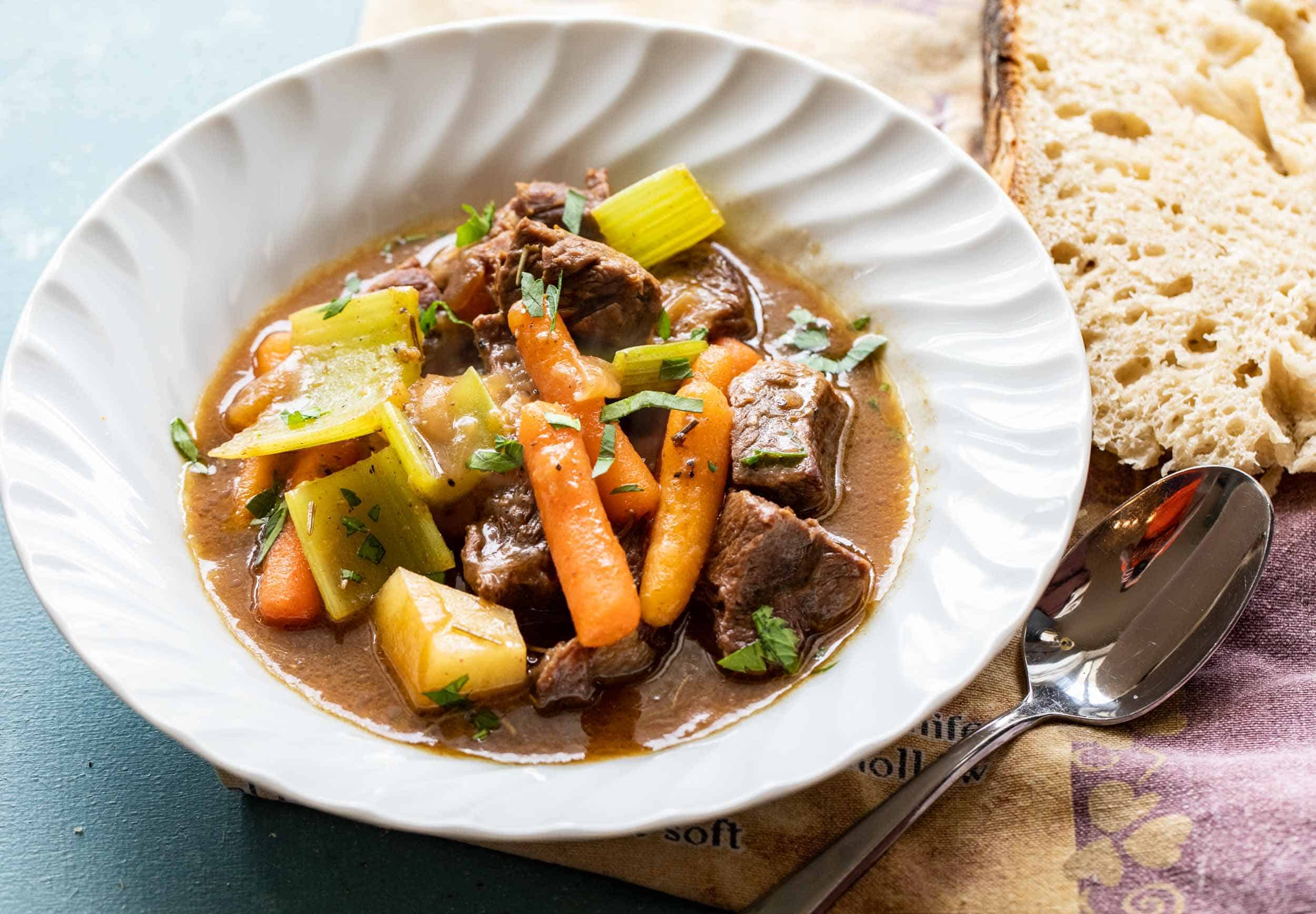 Beer Braised Beef Stew - Crunch Time Kitchen