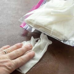 Homemade Disinfectant Wipes