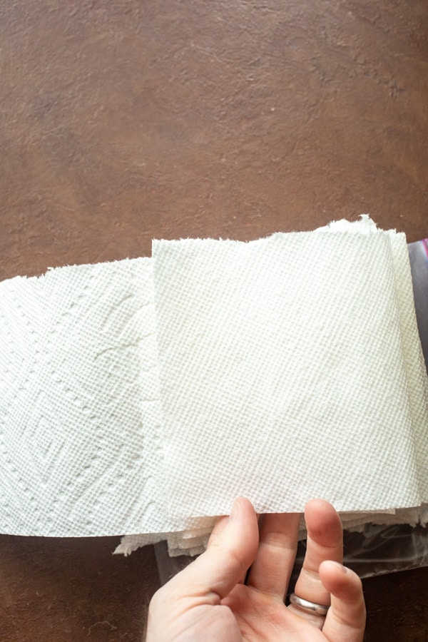 Fold method for homemade wipes.